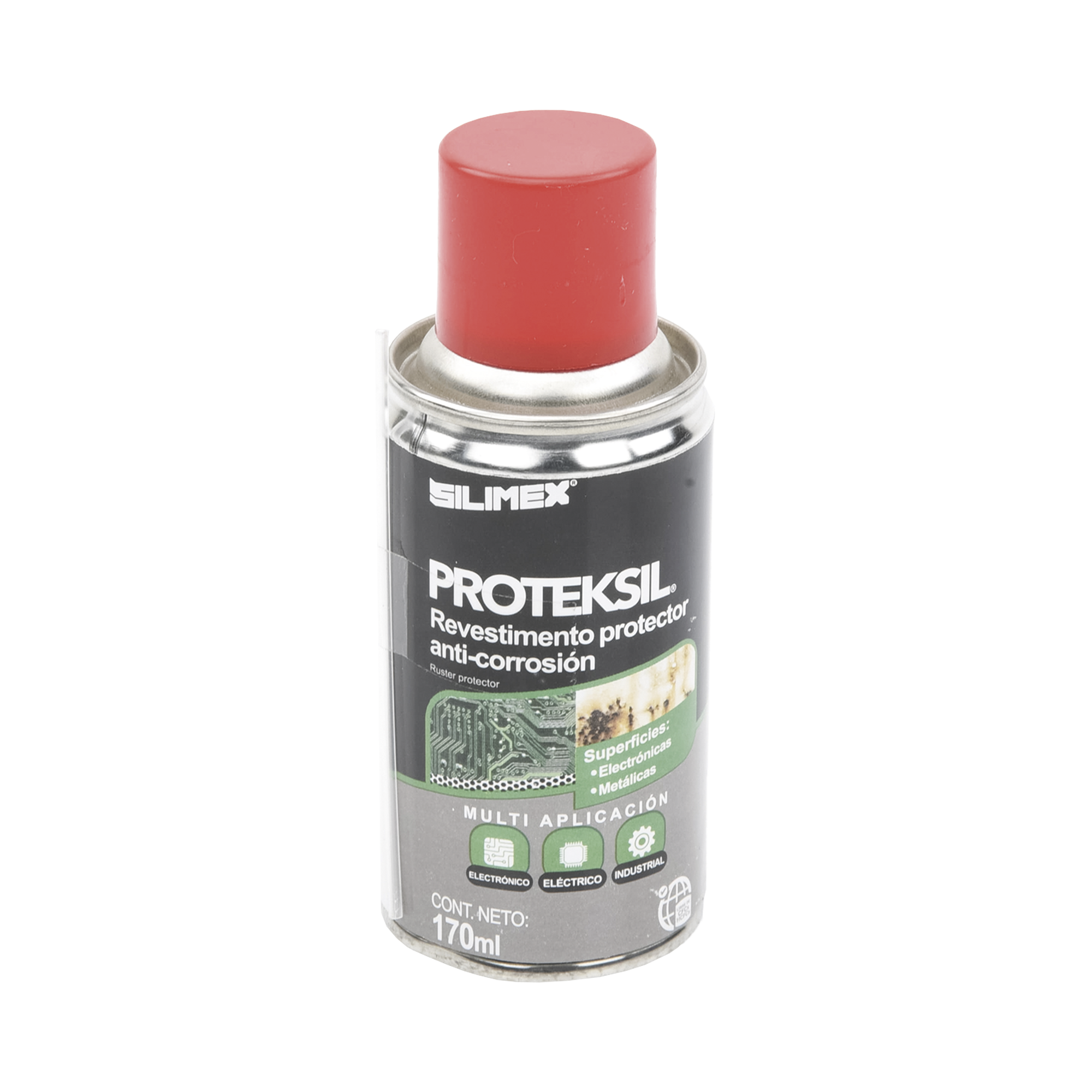 Revestimiento Protector Anti-Corrosión en Aerosol, Protege circuitos y conductores Electricos, es Ideal para usarse en Ambientes Altamente Húmedos, 170 ml.