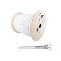 Bobina de Cable Blindado S/FTP Cat7 500m Inmune a Ruido LSZH Blanco