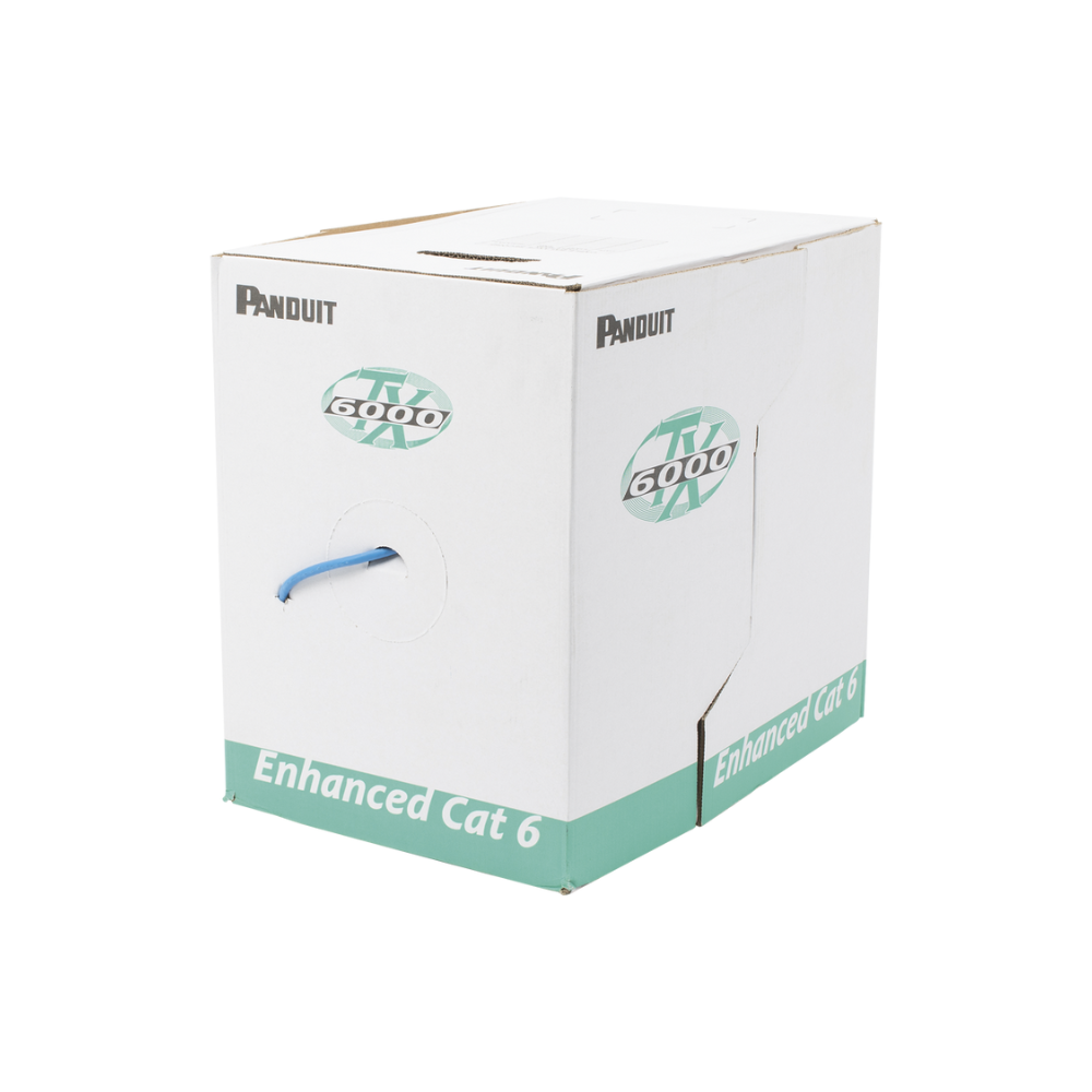 Bobina de Cable UTP 305m Cobre TX6000 PanNet Azul Cat6 Mejorado 23 AWG LSZH