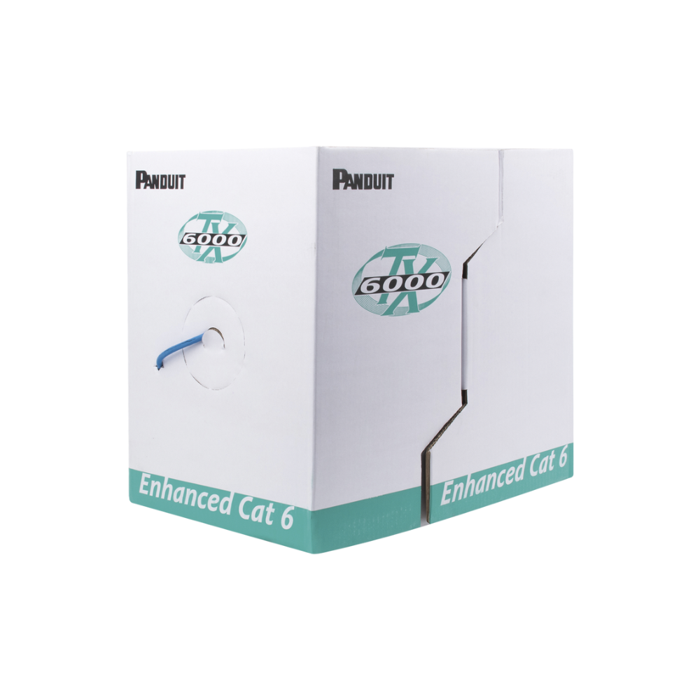 Bobina de Cable UTP Cat6 Mejorado 305m Azul TX6000 PanNet CMR
