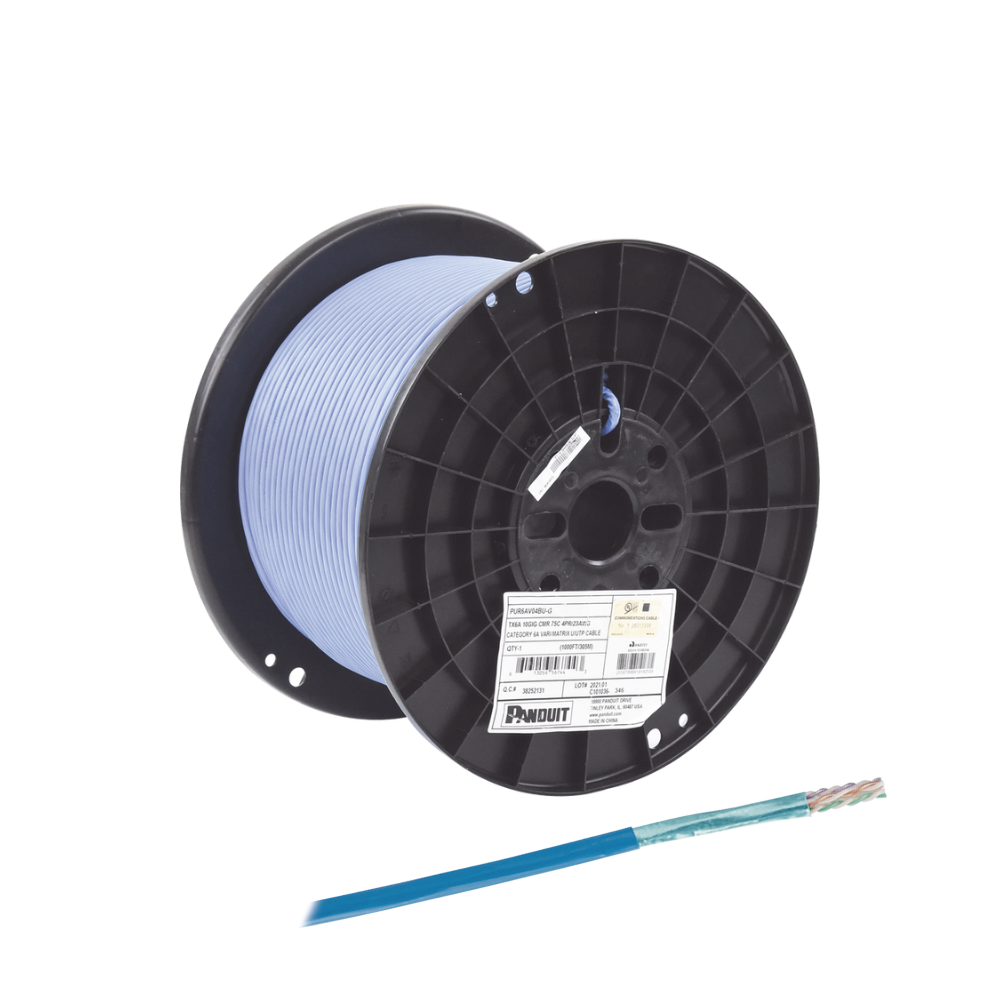 Bobina de Cable UTP Cat6A 305m Azul Vari-MaTriX 23 AWG CMR
