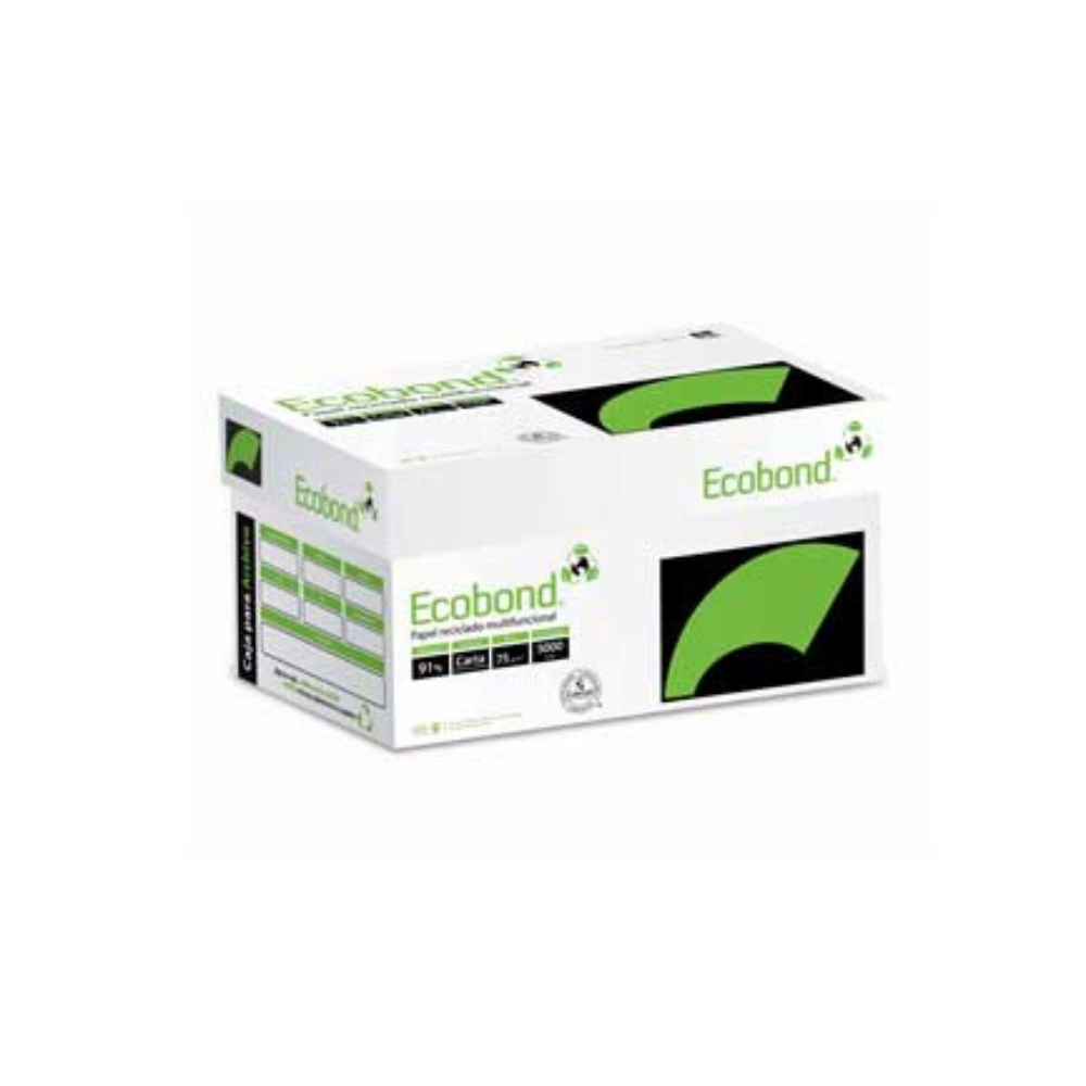 Papel Cortado Ecobond Carta 95% Blancura 75g C/5000