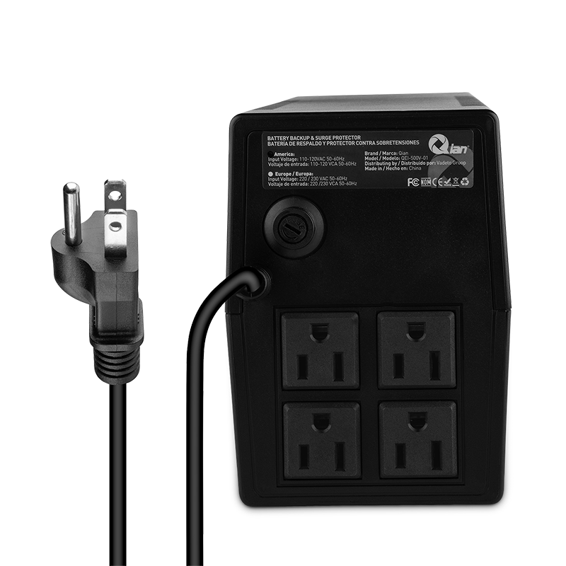 Nobreak UPS Qian QEI 500V 01 500VA 300W 120V 4Cont Respaldo 12Min