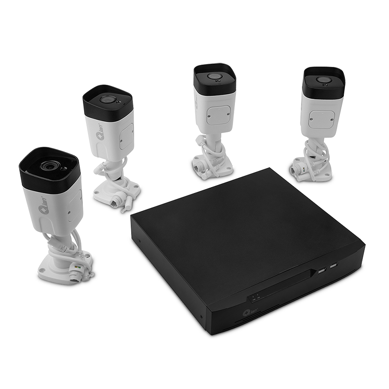 NVR Qian Kit 8CH 5MP PoE Cámara Bullet 1TB HDD Incluido QET N0854