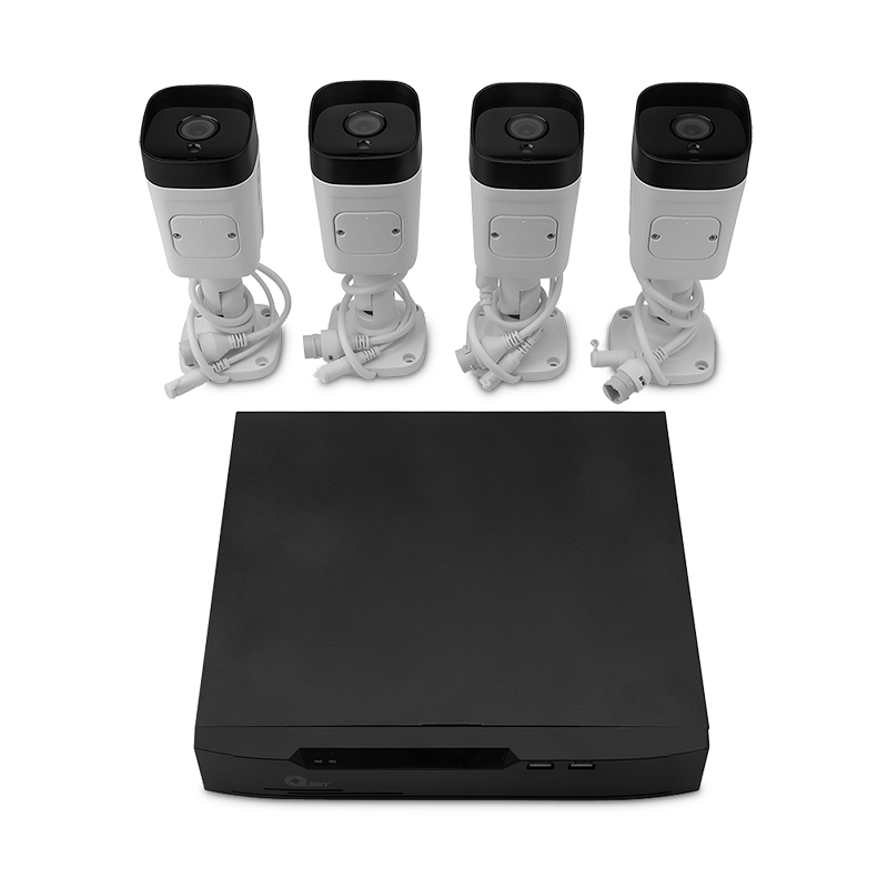 NVR Qian Kit 8CH 5MP PoE Cámara Bullet 1TB HDD Incluido QET N0854