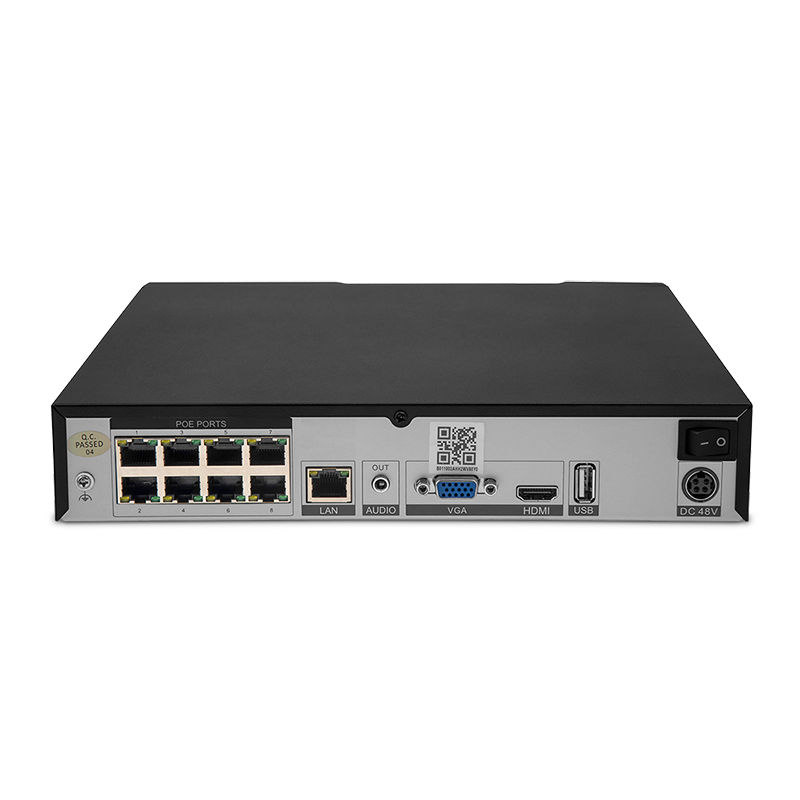 NVR Qian Kit 8CH 5MP PoE Cámara Bullet 1TB HDD Incluido QET N0854