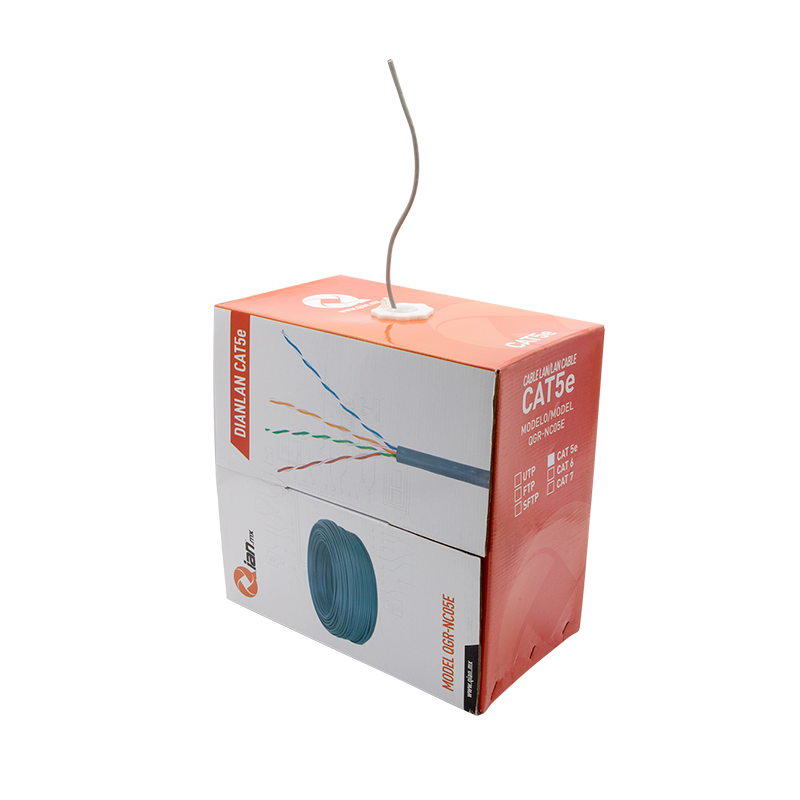 Bobina UTP Qian 305M Cat5E Interior Gris 24AWG QHR CAT5E