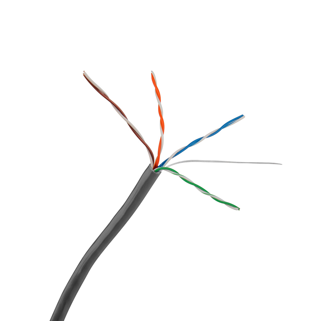 Bobina Qian 100M UTP Cat5E Interior Gris 24AWG QHR CAT5E 10