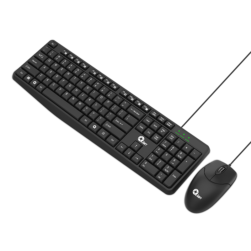 Kit Teclado Mouse Qian QKX20603 Alámbrico Multimedia