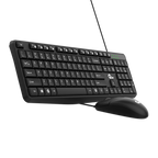 Kit Teclado Mouse Qian QKX20603 Alámbrico Multimedia