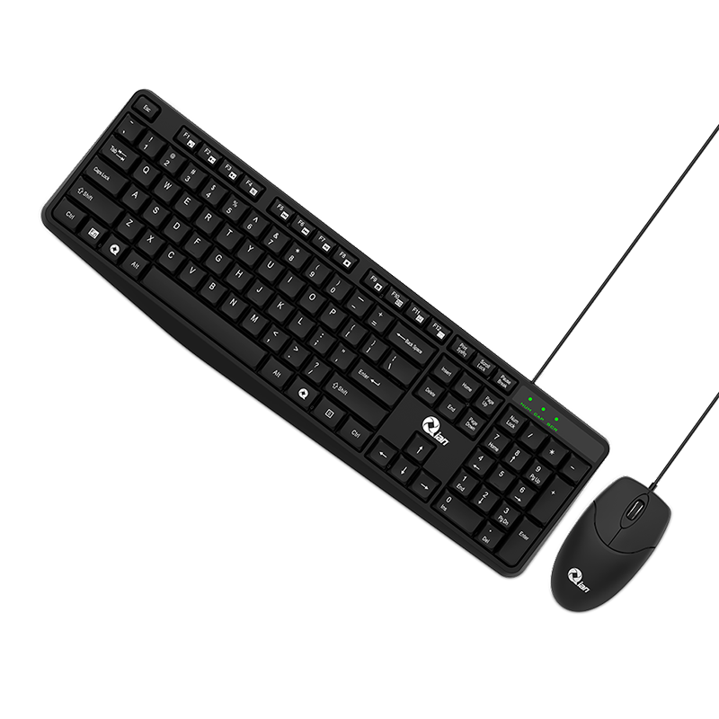 Kit Teclado Mouse Qian QKX20603 Alámbrico Multimedia