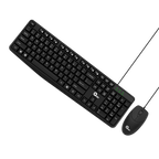 Kit Teclado Mouse Qian QKX20603 Alámbrico Multimedia