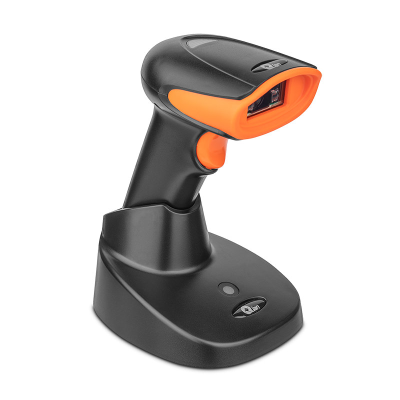 Lector Código Barras Qian 1D 2D Base Inalámbrico USB QOB 2DMFE