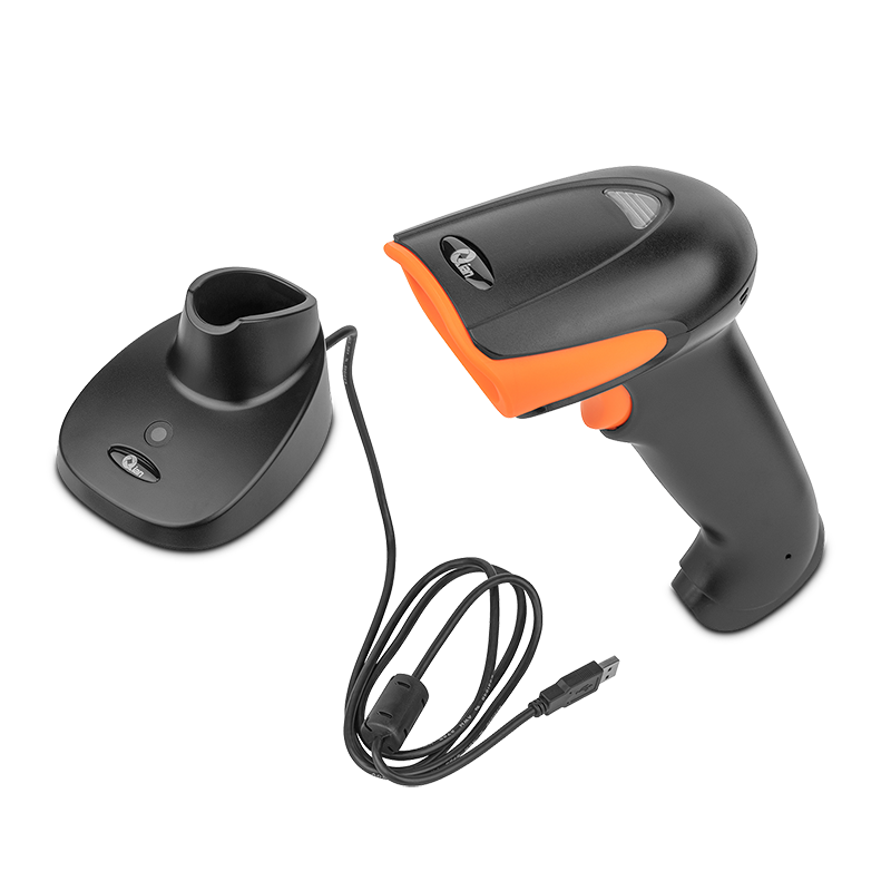 Lector Código Barras Qian 1D 2D Base Inalámbrico USB QOB 2DMFE