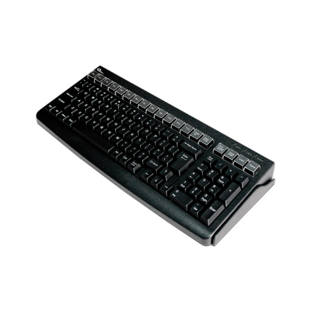 Teclado Qian QPA1702 Alámbrico POS Negro Multimedia Extendido