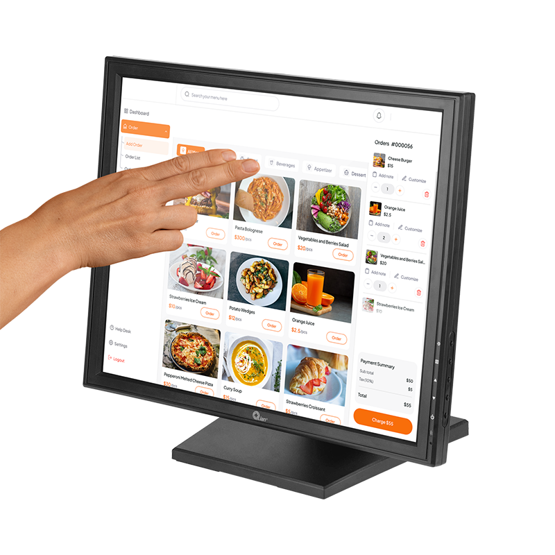 Monitor Touch LED Qian Tiago QPMT1701 17 Pulgadas USB VGA HDMI 1280x1024PX