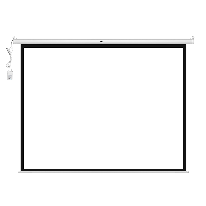 Pantalla Proyección Qian Eléctrica 120 Blanca Mate QXS 1E120