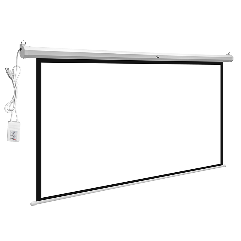 Pantalla Proyección Qian Eléctrica 120 Blanca Mate QXS 1E120
