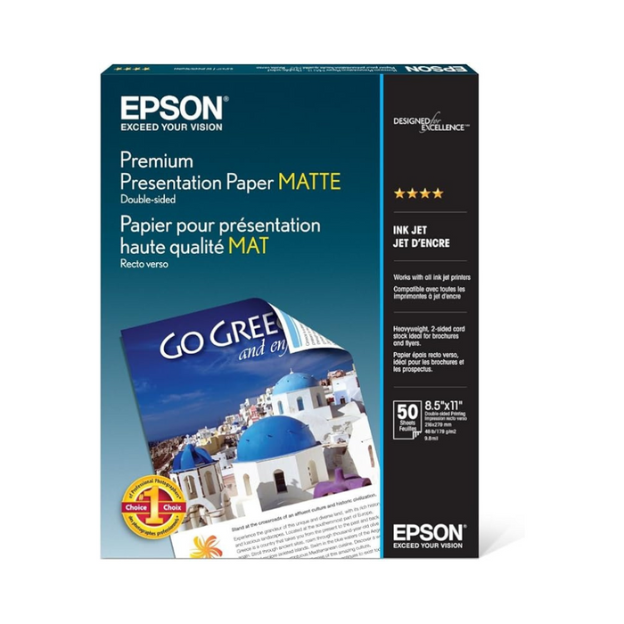 Papel Epson Fotografico Doble Cara Carta C/50