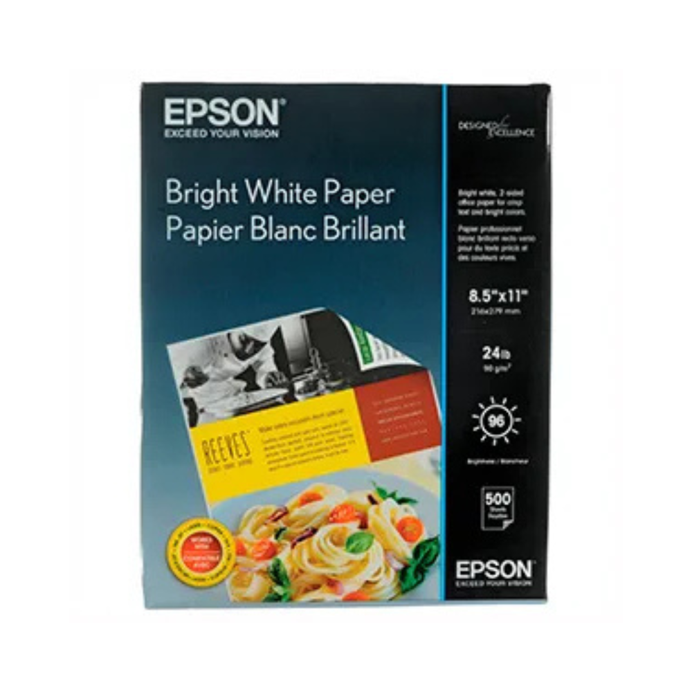Papel Epson Extra Blanco 8.5"x11" Alta Calidad 720 DPI C/500