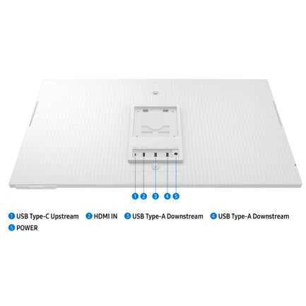 Monitor Smart Samsung 32" Vision AI 4K UHD 3840x2160 VA Plano 60Hz HDR10 4ms VESA100 M80F Cámara Web