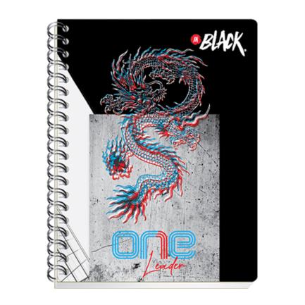 Cuaderno Profesional Scribe Inblack Raya Espiral Doble 100 Hojas