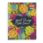 Cuaderno Profesional Scribe Natural Raya Espiral Doble 200 Hojas