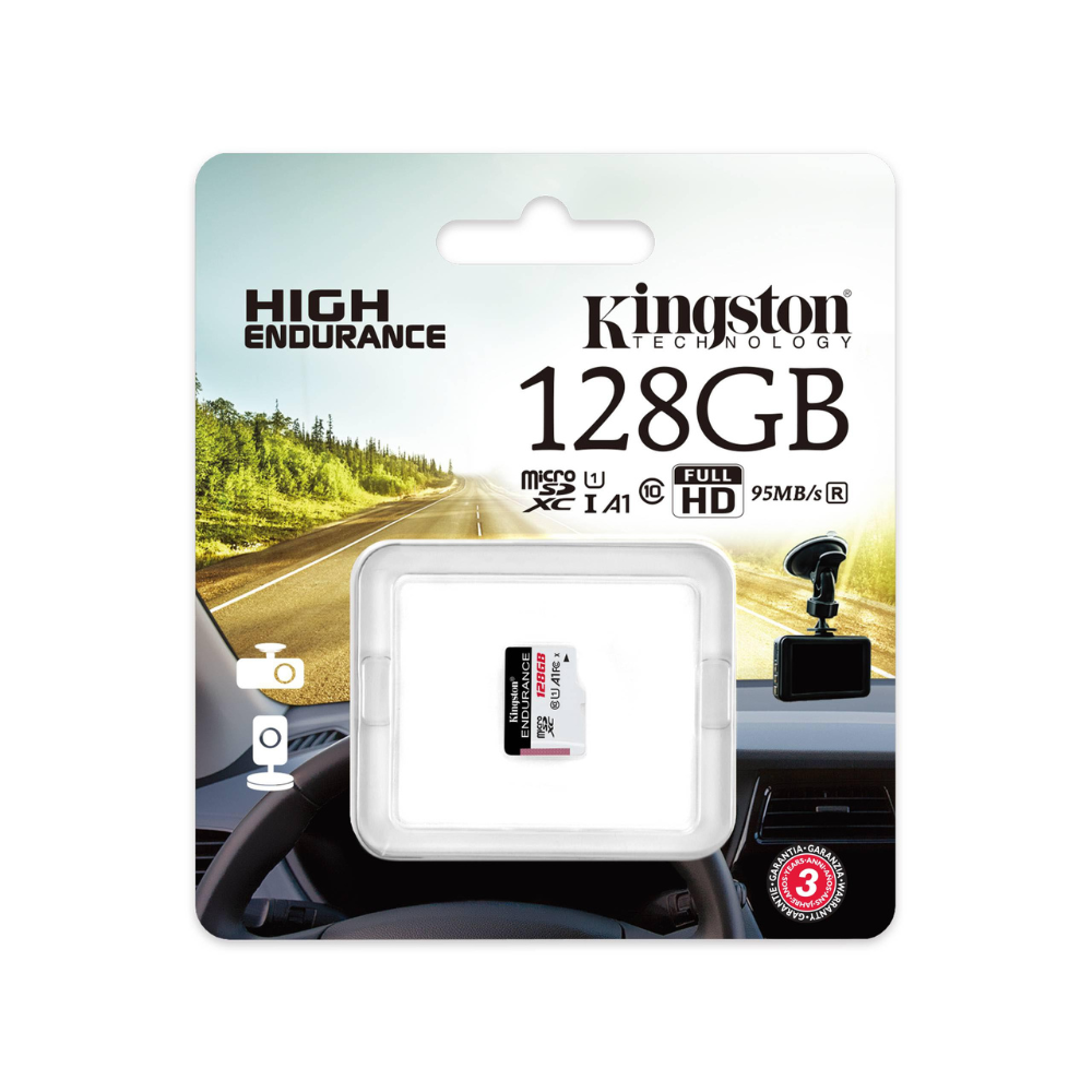 Memoria Micro SDXC Kingston Endurance 95R Clase 10 A1 sin Adaptador 128GB