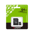 Memoria Kingston 64GB Micro SD Canvas Select Plus Gen3 A1 U1 100 mb/s SDCS3/64GB