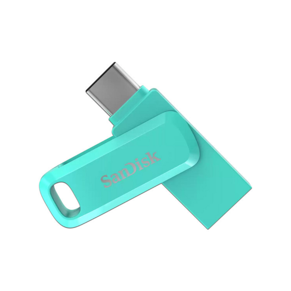 Memoria SanDisk 64GB USB C 3.2 Ultra Dual Drive Go Mint verde aqua