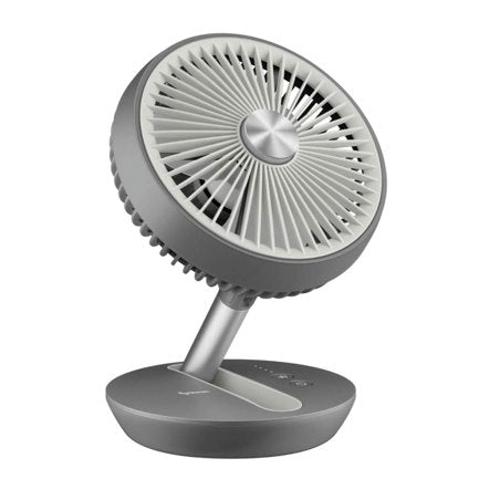 Ventilador Steren Plegable Recargable Color Gris