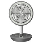 Ventilador Steren Plegable Recargable Color Gris