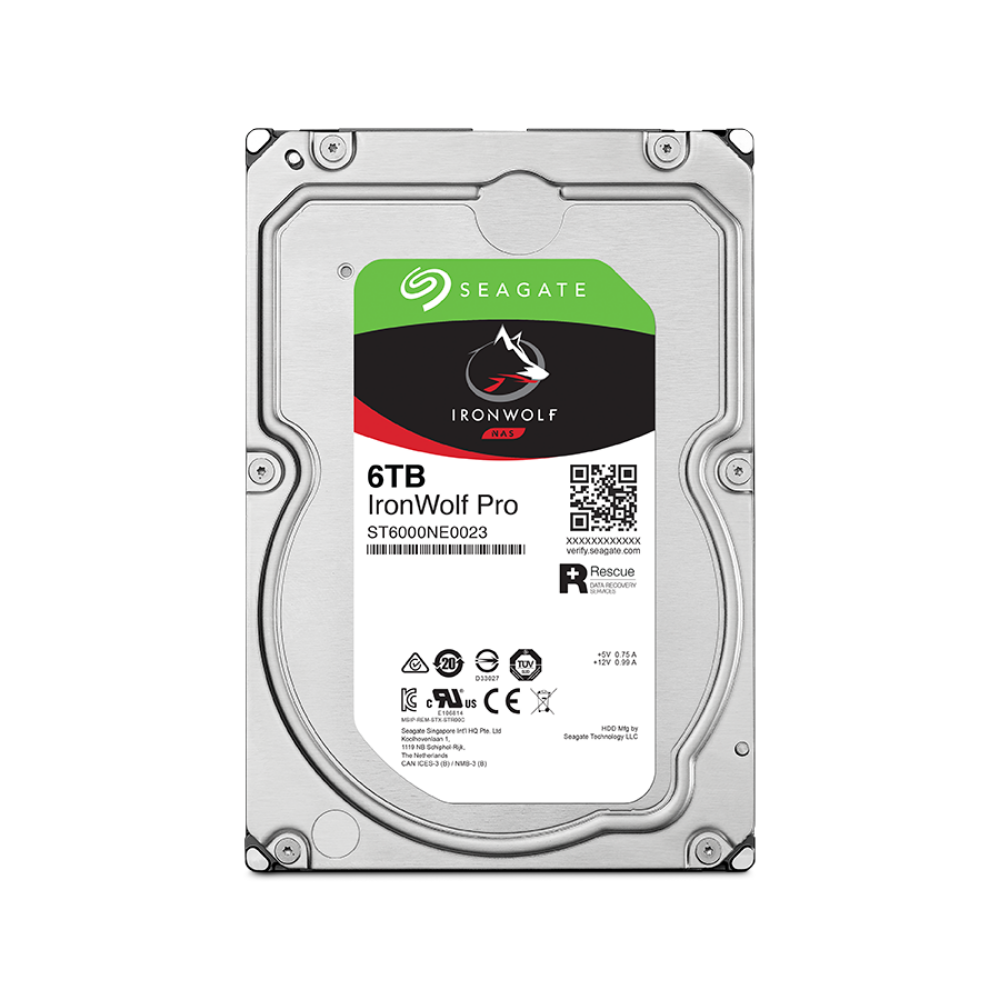 Disco Duro Seagate 6TB 3.5" 7200RPM IronWolf Pro (ST6000NT001)