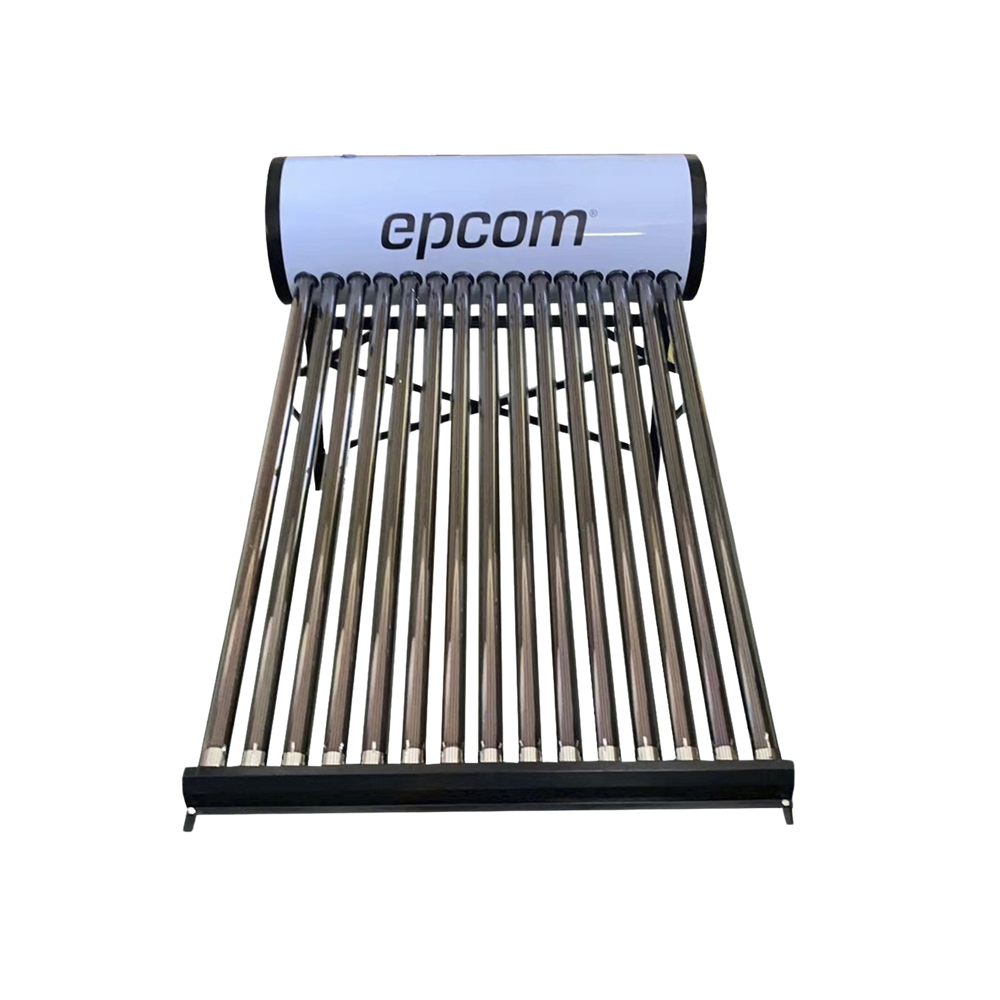 Bóiler Solar de 150L, Baja Presión con 15 Tubos de Vacío de Mayor Resistencia y Termotanque Inoxidable de Grado Alimenticio 150 L Resistentes a Granizo de Hasta 25 mm/ l, Incluye Anodo de Magnesio