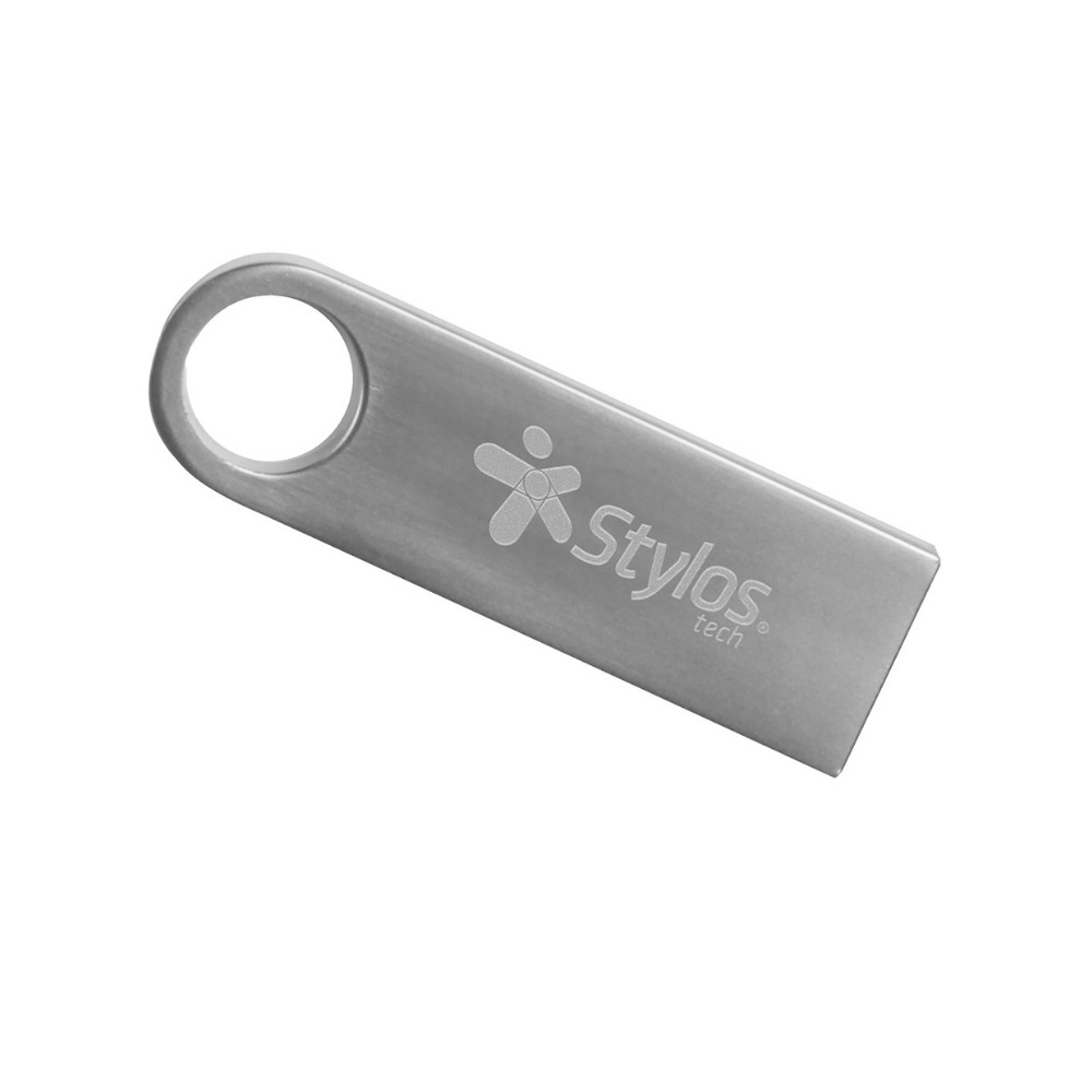 Memoria USB Stylos ST100 128GB Flash 2.0 Plata (STMUSB5B)
