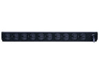 PDU CyberPower CPS1215RM monofásico rack 1U 10 NEMA 5-15R en parte trasera 125Vca carcasa metálica grado industrial