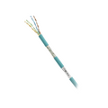 Bobina de Cable Blindado SF/UTP Cat 5e, 4 Pares, Uso Industrial, Resistencia al Aceite y Rayos UV, Multifilar 24/7, Azul Cerceta, 305m
