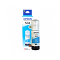 Botella De Tinta Epson Ecotank T504 Cyan Serie L 70ml Dye T504220-AL