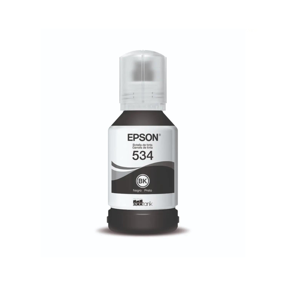 Botella De Tinta Epson Ecotank T534 Negro Pigmento Serie M T534120-AL