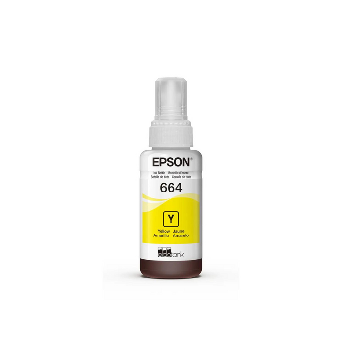 Botella De Tinta Epson Ecotank T664 Amarillo Serie L 70ml T664420-AL