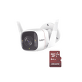 Kit Camara IP Wi-Fi, 1 Pieza Modelo TAPO C320WS, Compatible con App Tapo, Incluye Memoria Micro SD HS-TF-E1/64G