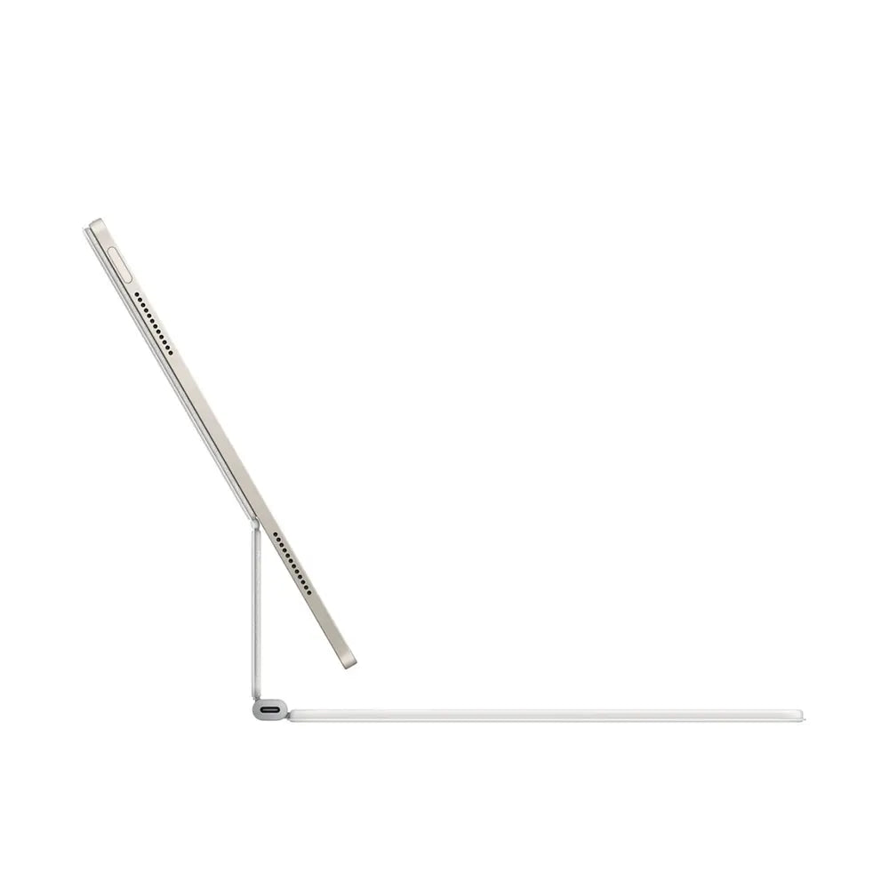 Apple Magic Teclado Estuche/Cubierta para iPad 13" Blanco Voladizo