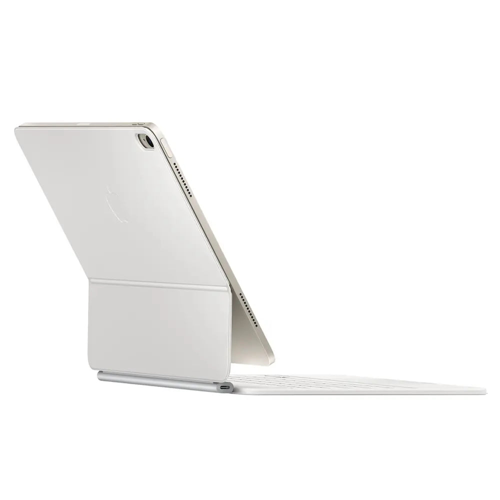 Apple Magic Teclado Estuche/Cubierta para iPad 13" Blanco Voladizo