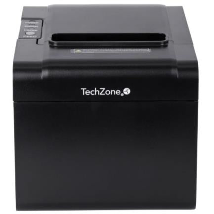 Impresora Térmica TechZone TZBE102 80mm Vel 250mm/s 203dpi USB/Serial/RJ45/RJ11 Cortador Manual 1 Año Garantía