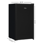 Frigobar TCL 3.2ft3 control manual de temperatura y deshielo manual