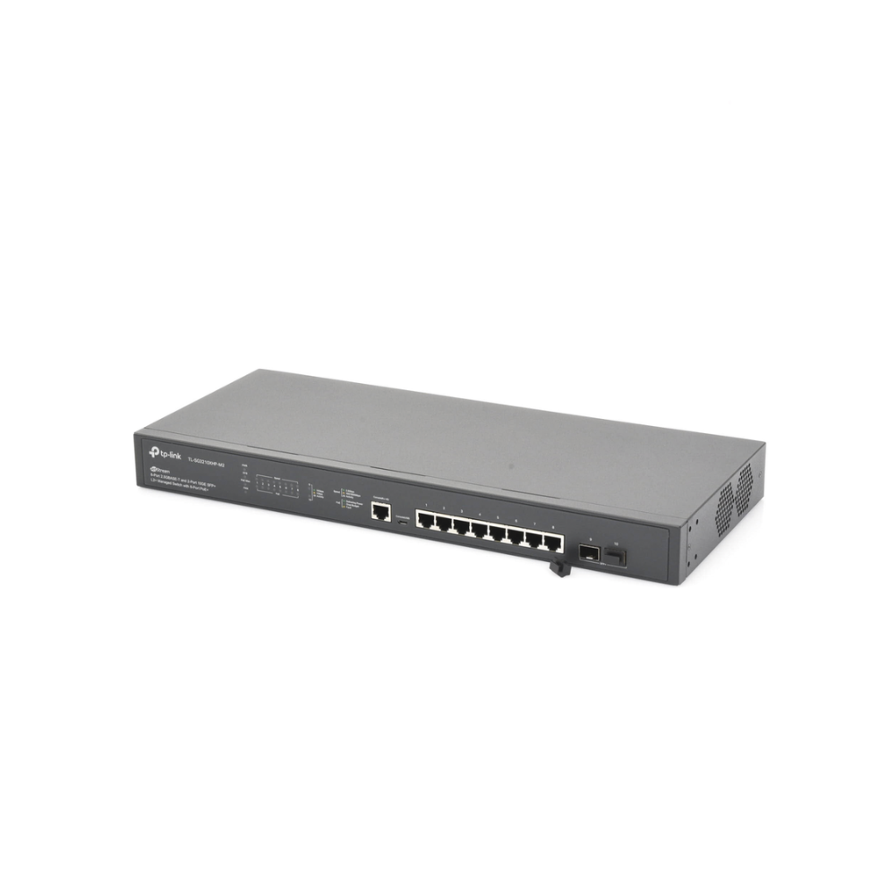 Switch L2+ Omada PoE+ 8 Puertos MultiGigabit 2.5G + 2 SFP+ 10G, Administracion Omada