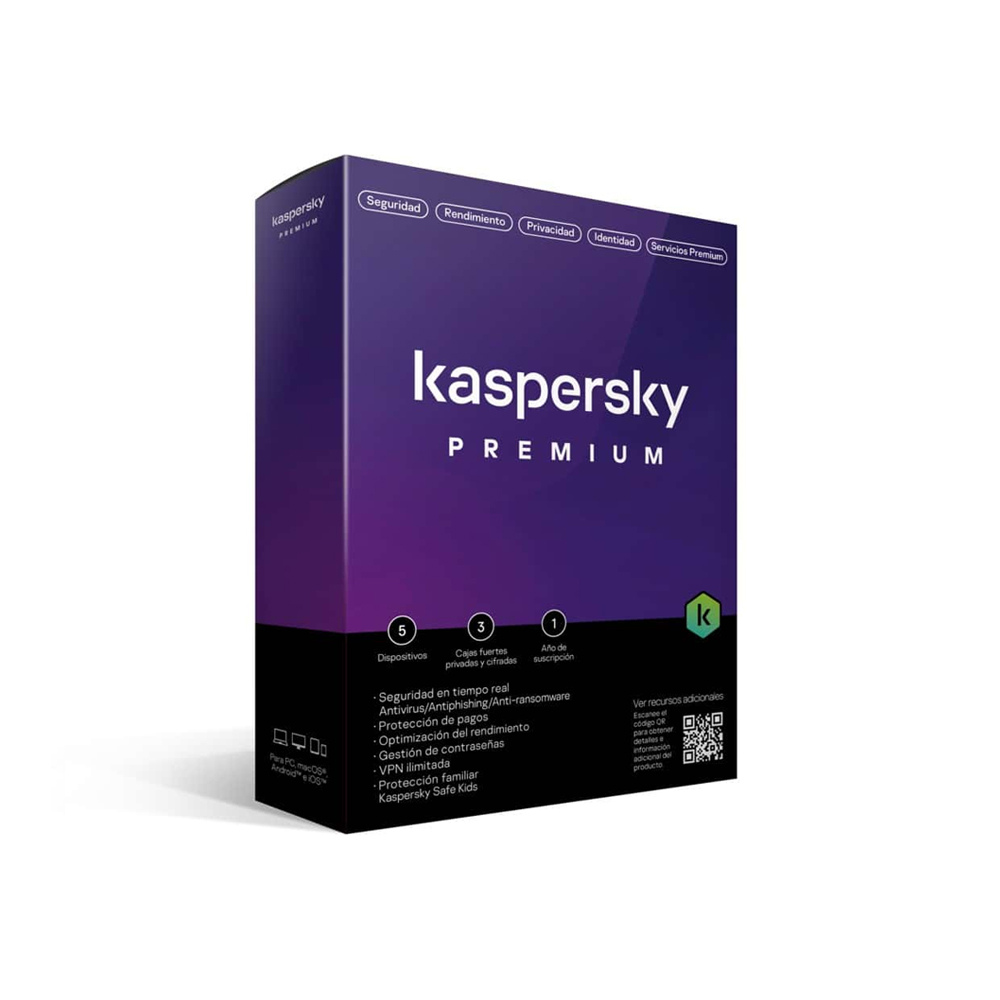Licencia Kaspersky Premium 5 Dispositivos 1 Año