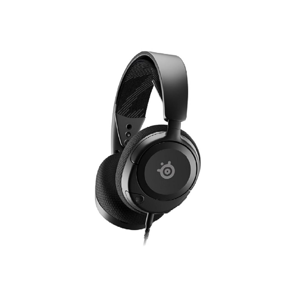 Audifonos Steelseries Arctis Nova 1 Multiplataforma Negro c/Microfono de Cancelacion de Ruido y c/Controles de Volumen y Silencio Jack de 3,5 mm
