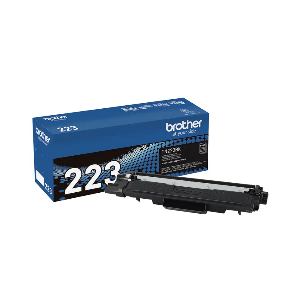 Tóner Brother TN223BK Negro Genuine Rendimiento Estándar Para HL-L3210CW / HL-L3230CDW / HL-L3270CDW / HL-L3290CDW / MFC-L3710CW / MFC-L3750CDW / MFC-L3770CDW — Rendimiento 1,400 Páginas
