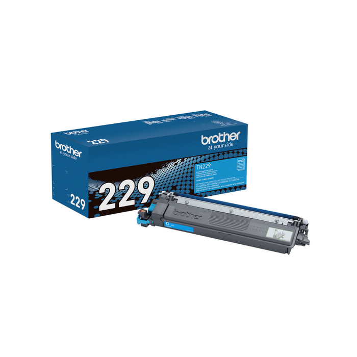 Tóner Brother TN229C Cyan Genuine Rendimiento Estándar Para MFC-L3780CDW / DCP-L3560CDW — Rendimiento 1,500 Páginas